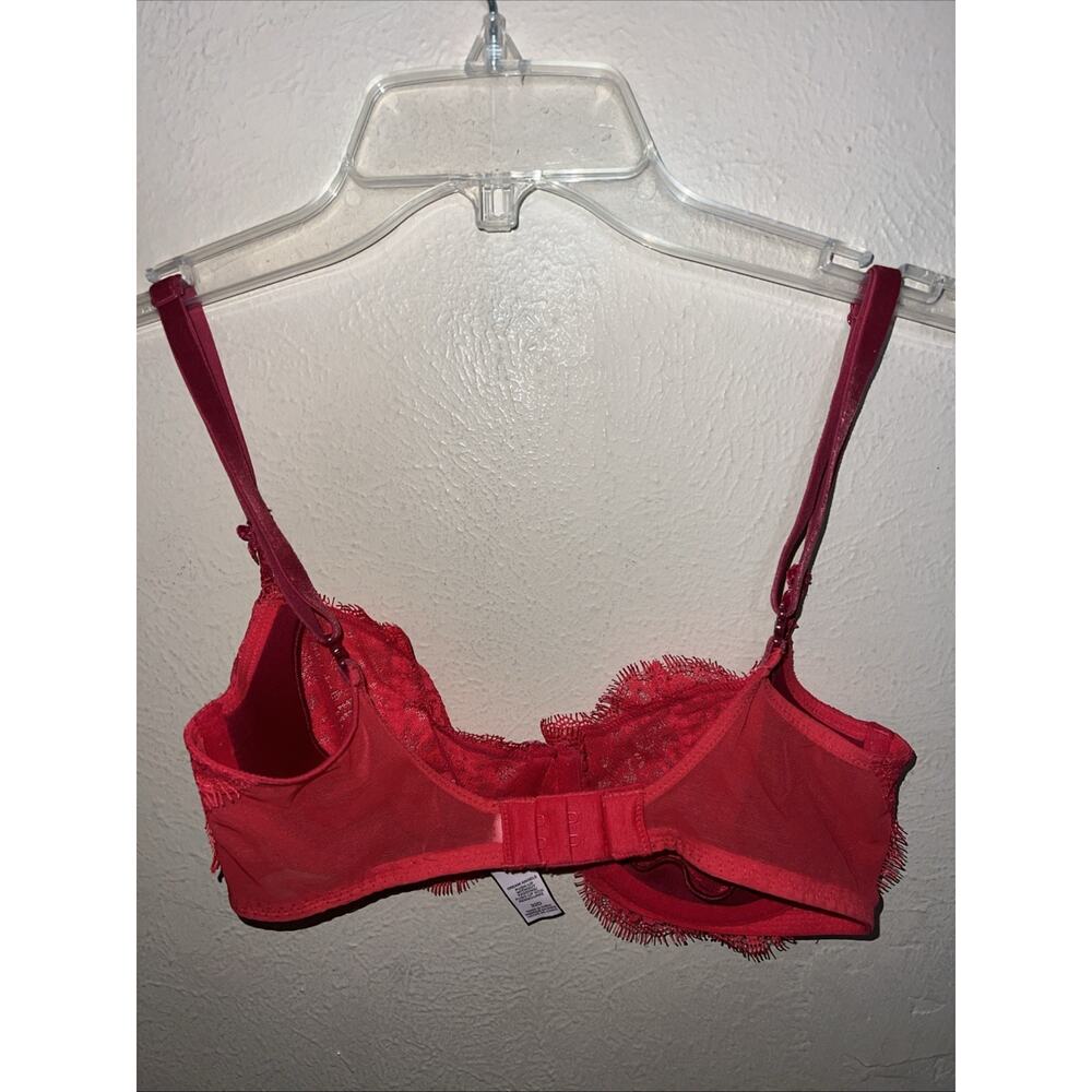 Body by Victoria Secret Dream Angel Push Up Bra Without Padding Red 32D - Picture 8 of 13